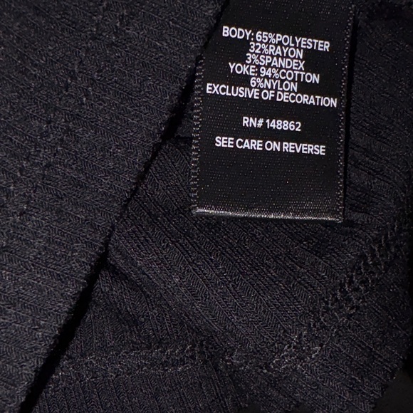 #T284- NWT Torrid Black Crochet Swing Tank Top-1x - Picture 10 of 13